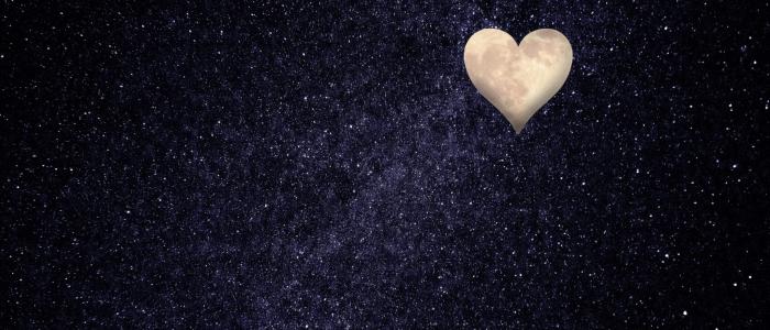 hearts in the night sky